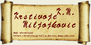 Krstivoje Miljojković vizit kartica